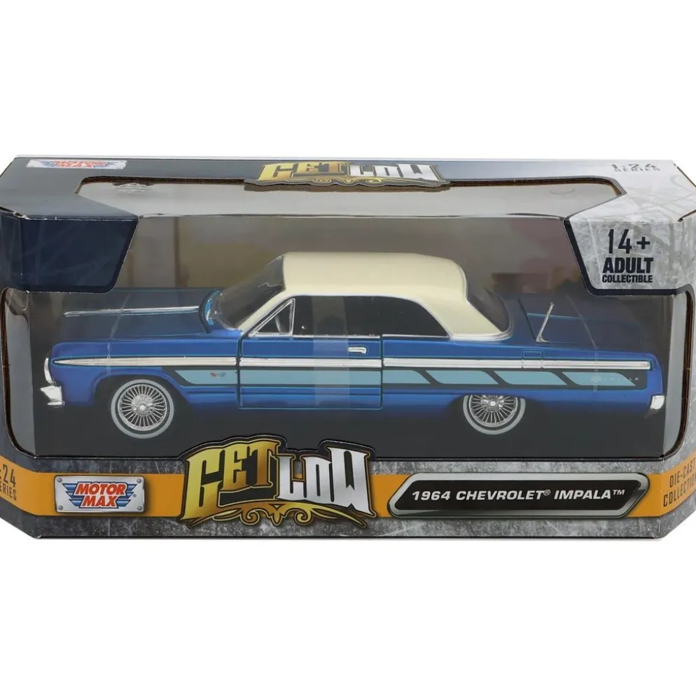1964 Chevrolet Impala - Blå - Get Low - Motormax - 1:24