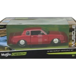 1986 Chevrolet Monte Carlo SS - Röd - Maisto - 1:24