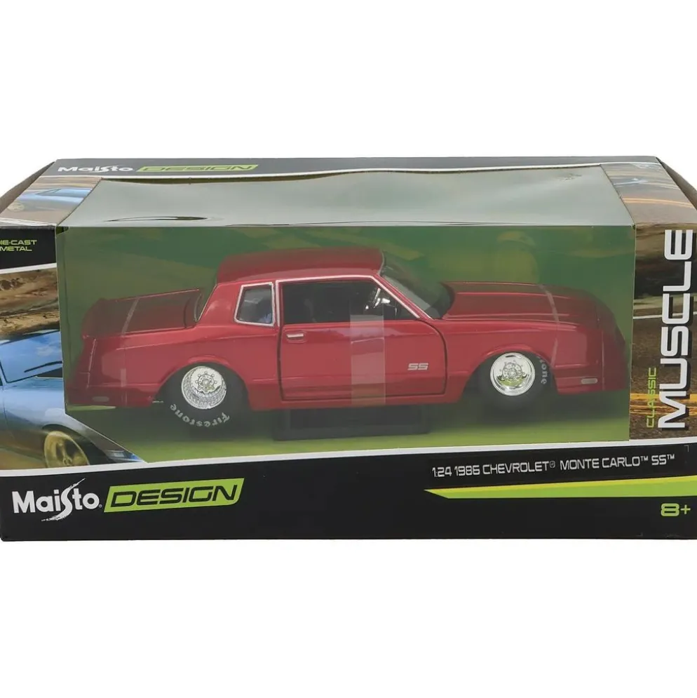 1986 Chevrolet Monte Carlo SS - Röd - Maisto - 1:24