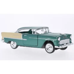 1955 Chevy Bel Air - Grön och Beige - Motormax - 1:24