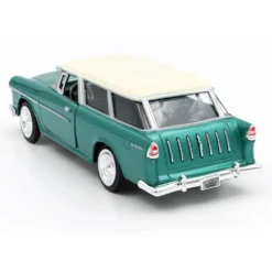 1955 Chevy Bel Air Nomad - Grön och Beige - Motormax - 1:24