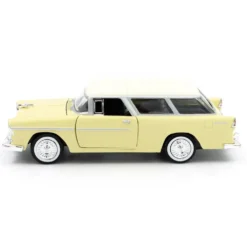 1955 Chevy Bel Air Nomad - Gul och Beige - Motormax - 1:24