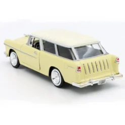 1955 Chevy Bel Air Nomad - Gul och Beige - Motormax - 1:24