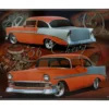 56 Chevy - Bel Air - Plåtskylt - 38x31 cm