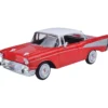 1957 Chevy Bel Air - Röd / Vit - Motormax - 1:24