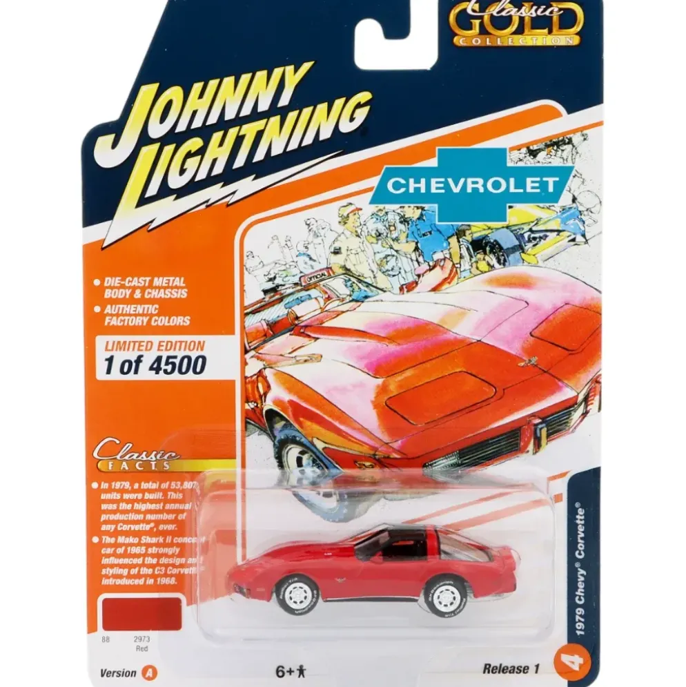 1979 Chevy Corvette - Röd - Johnny Lightning - 1:64