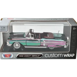 1958 Chevy Impala - Custom Wrap - Motormax - 1:24
