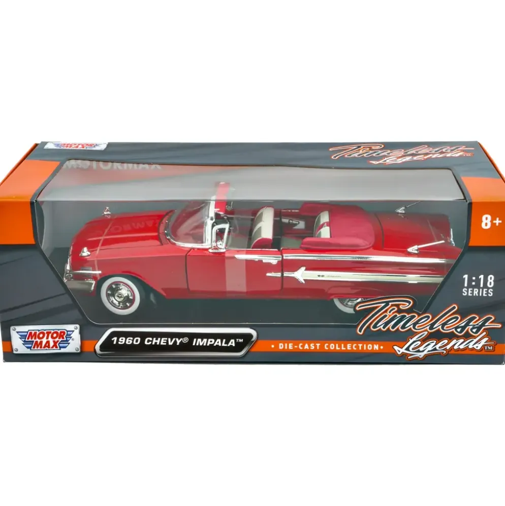 1960 Chevy Impala - Röd - Motormax - 1:18