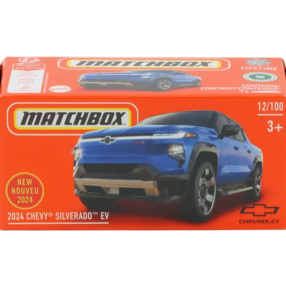 2024 Chevy Silverado EV - Blå - Power Grab 12/100 - Matchbox