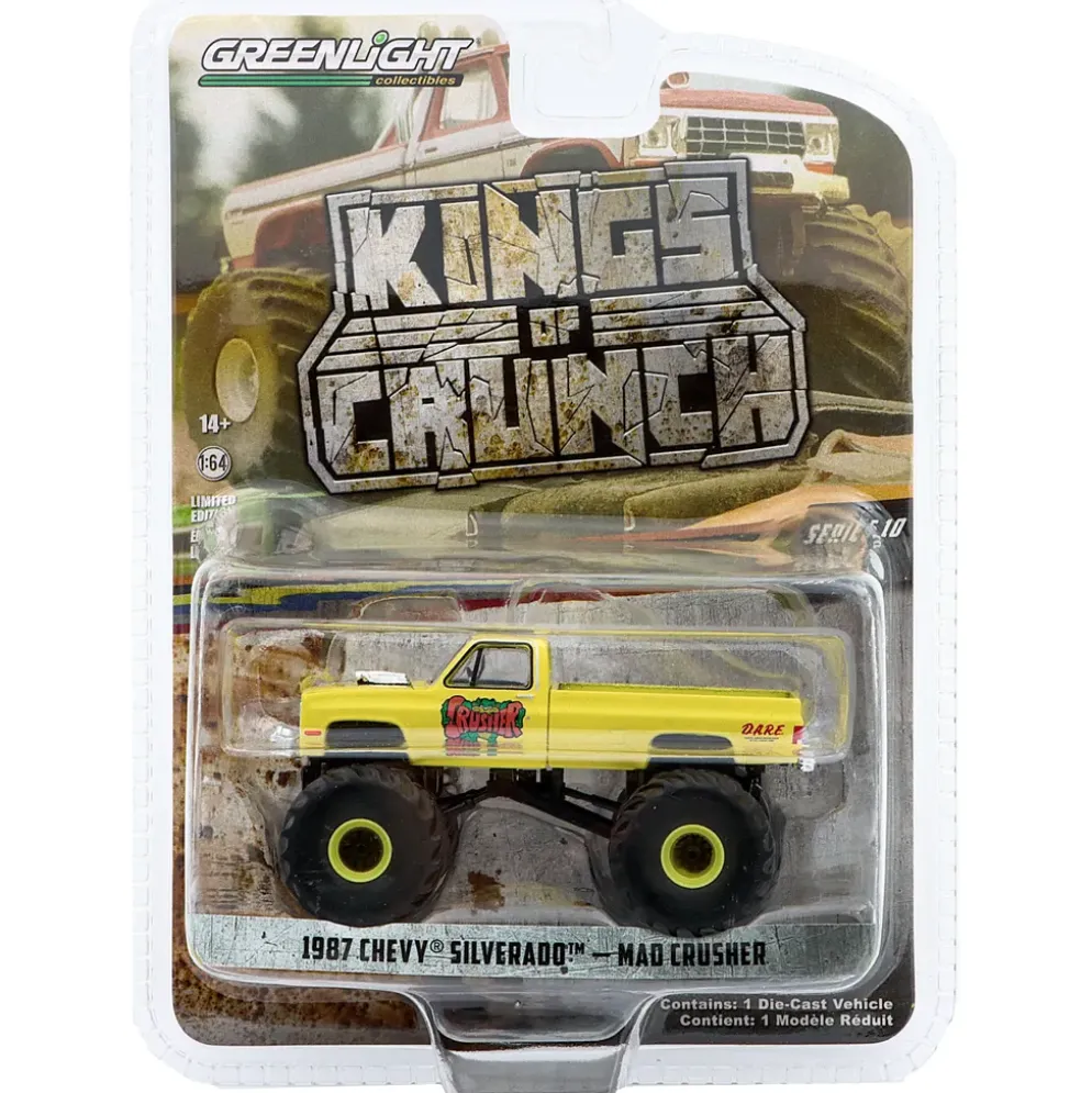 1987 Chevy Silverado - Mad Crusher - Kings of Crunch - GreenLight - 1:64