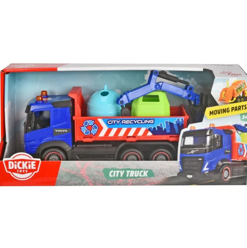 City Truck - Återvinningsbil - Volvo - Dickie Toys - 19 cm