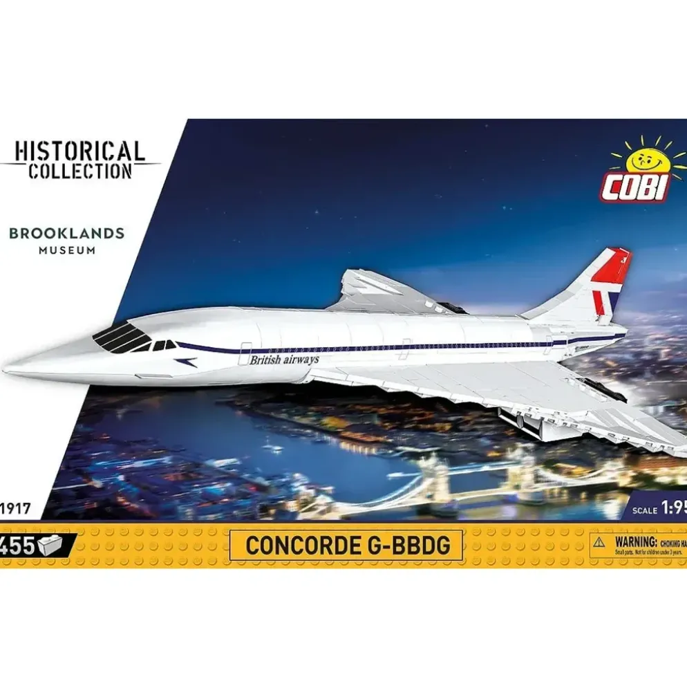 Concorde G-BBDG - British Airways - Byggklossar - 1917 - COBI - 1:95