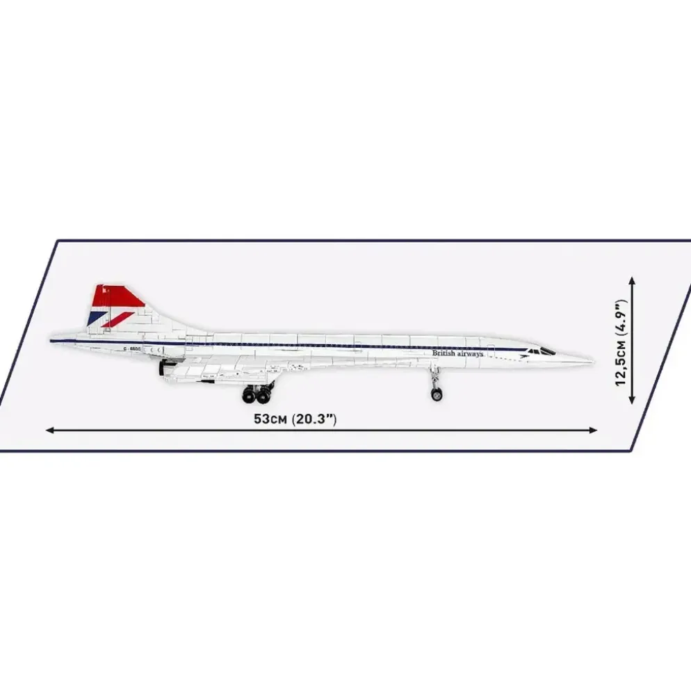 Concorde G-BBDG - British Airways - Byggklossar - 1917 - COBI - 1:95