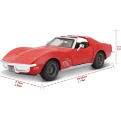 1970 Corvette - Chevrolet - Röd - Maisto - 1:24