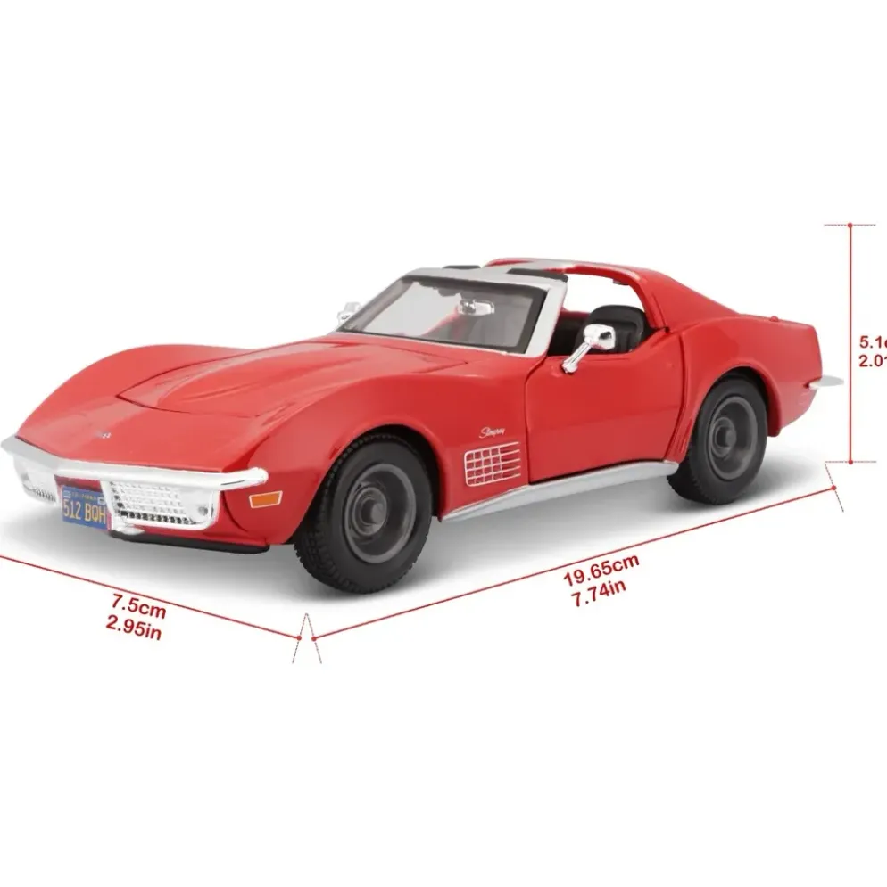 1970 Corvette - Chevrolet - Röd - Maisto - 1:24