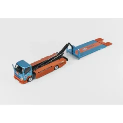 Custom Flatbed Tow Truck - Gulf - Micro Turbo - 1:64