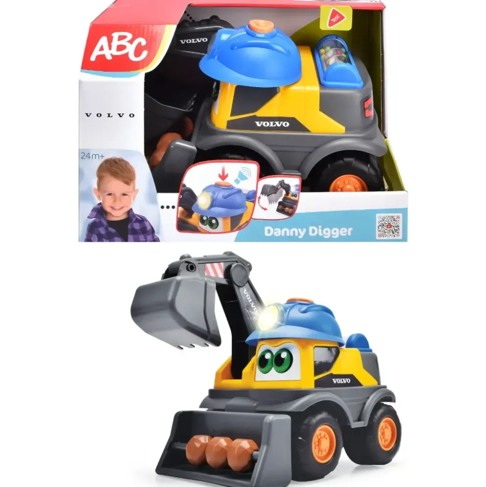 Danny Digger - Volvo Grävmaskin - Motor och Ljus - ABC