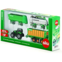 Deutz-Fahr - Giftpack med 3 Trailers - 1848 - Siku
