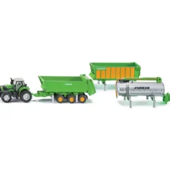 Deutz-Fahr - Giftpack med 3 Trailers - 1848 - Siku