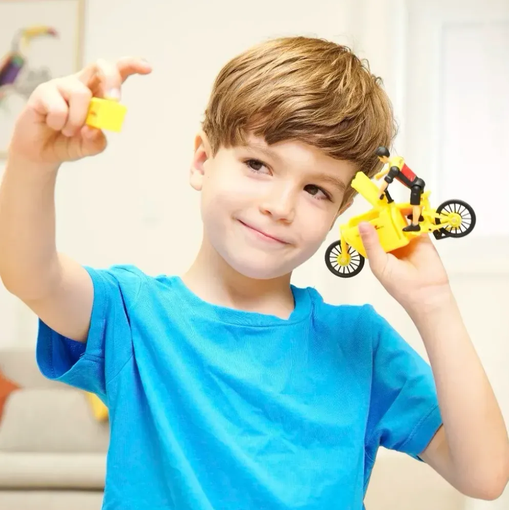 DHL Delivery Set - Paketbil Paketskåp Cykel - Dickie Toys