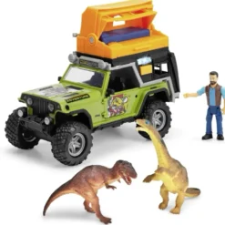 Dino Camper - Jeep Wrangler med Ljud och Ljus - Dickie Toys