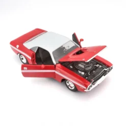 1970 Dodge Challenger R/T Coupe - Röd - Maisto - 1:24
