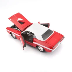 1970 Dodge Challenger R/T Coupe - Röd - Maisto - 1:24