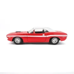 1970 Dodge Challenger R/T Coupe - Röd - Maisto - 1:24