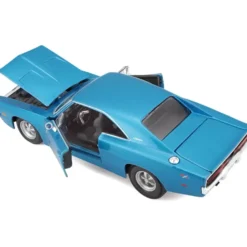 1969 Dodge Charger R/T - Blå - Maisto - 1:25