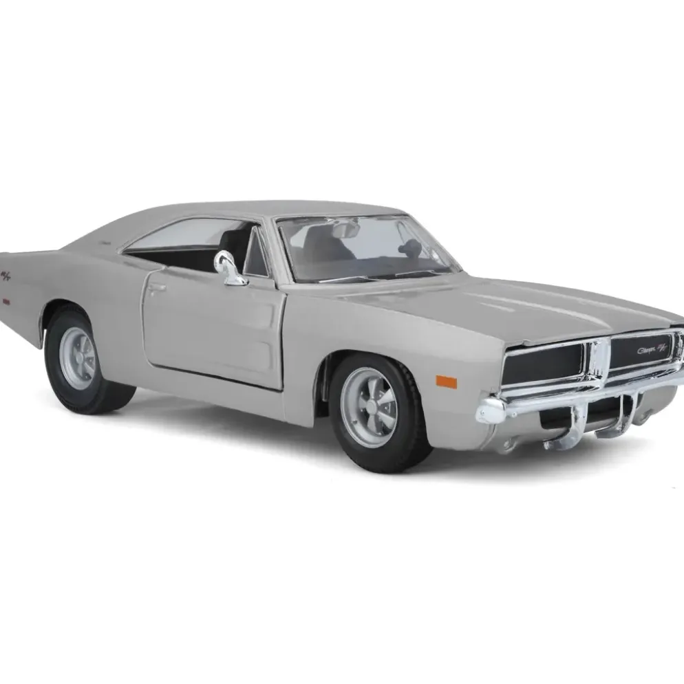 1969 Dodge Charger R/T - Silver - Maisto - 1:25