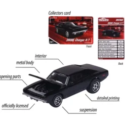Dodge Charger R/T - Svart - Vintage - Majorette