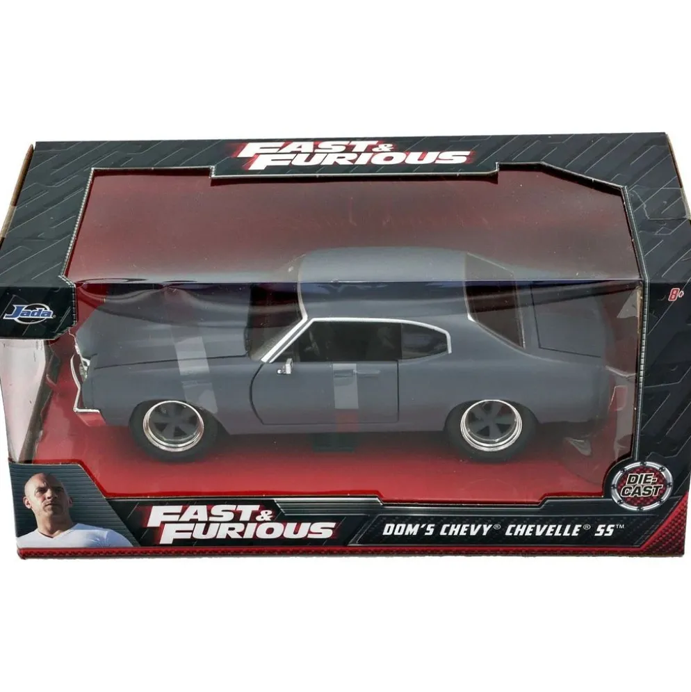 Dom's Chevy Chevelle SS - Grå - F&F - Jada Toys - 1:24