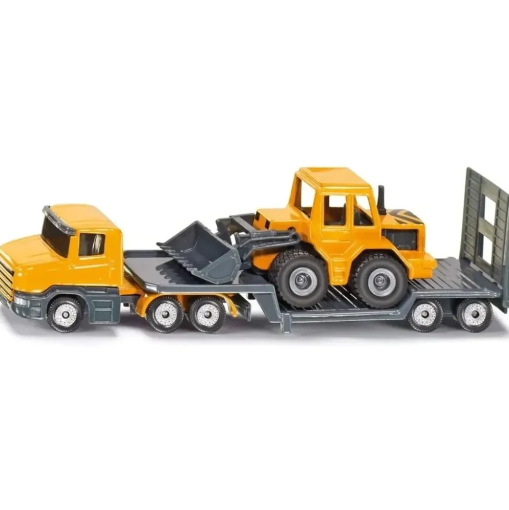 Dragbil + Trailer med Frontlastare - 1616 - Siku - 16 cm