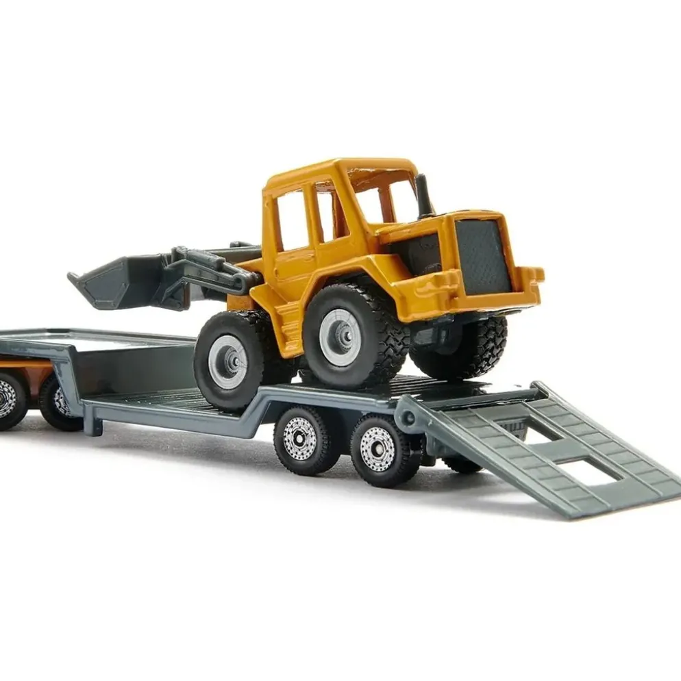 Dragbil + Trailer med Frontlastare - 1616 - Siku - 16 cm