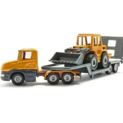 Dragbil + Trailer med Frontlastare - 1616 - Siku - 16 cm