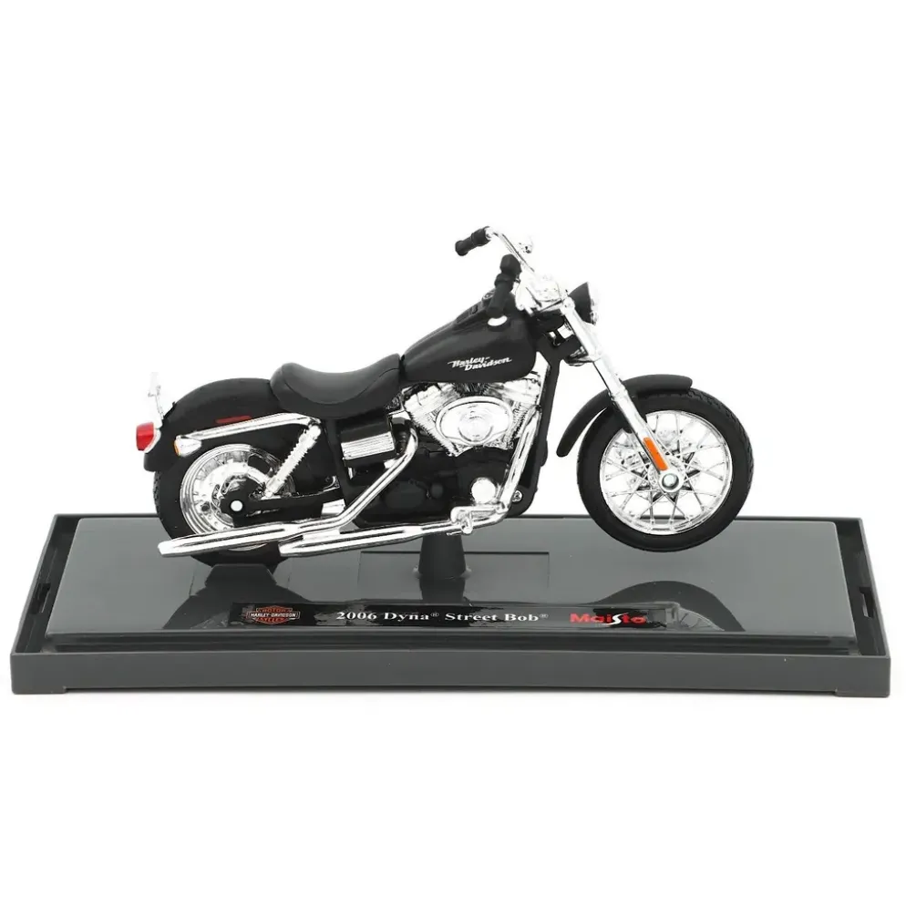 2006 Dyna Street Bob - Harley - Svart - Maisto - 1:18