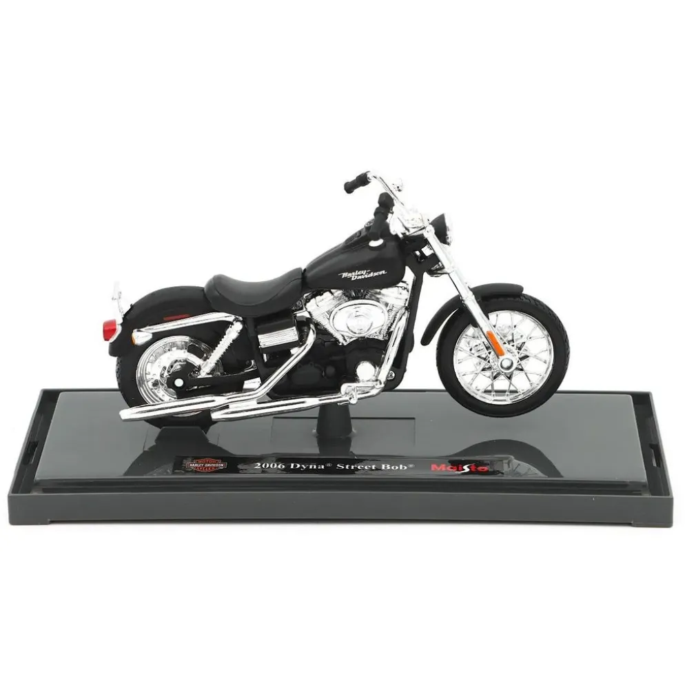 2006 Dyna Street Bob - Harley - Svart - Maisto - 1:18