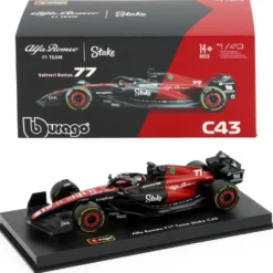F1 - Alfa Romeo - C43 - #77 Valtteri Bottas - Bburago - 1:43