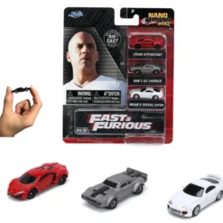 Fast & Furious 3-pack Nano Cars Wave 4 - NV-12 - Jada Toys