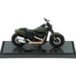 Fat Bob 114 - Harley-Davidson - Olivgrön - Maisto - 1:18