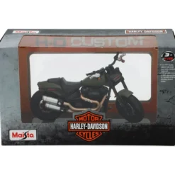Fat Bob 114 - Harley-Davidson - Olivgrön - Maisto - 1:18