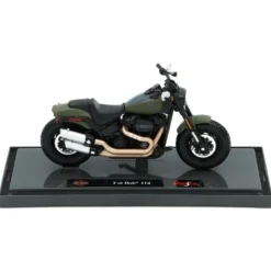 Fat Bob 114 - Harley-Davidson - Olivgrön - Maisto - 1:18