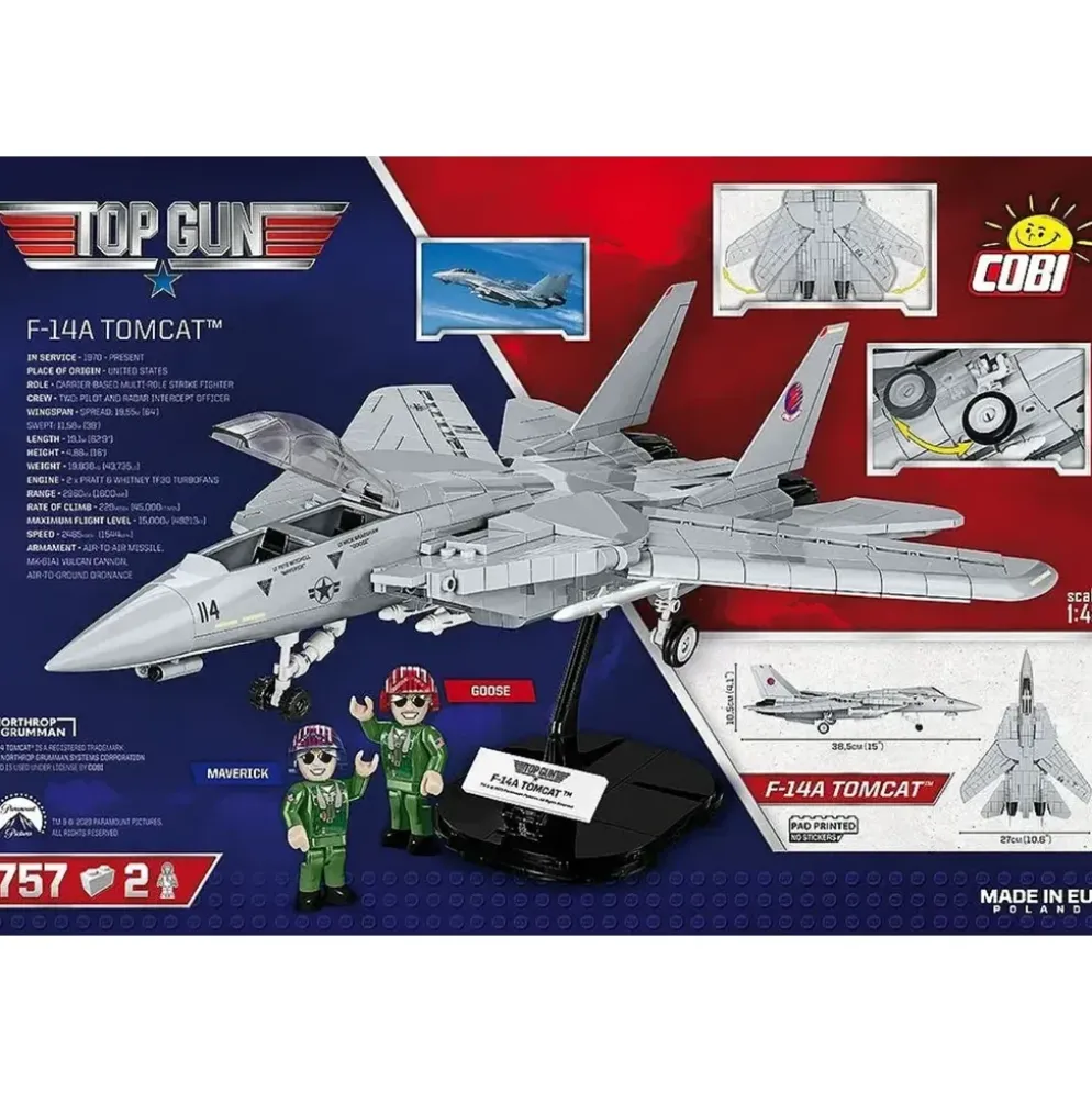 F14A Tomcat - Top Gun - Byggklossar - 5811A - COBI - 1:48