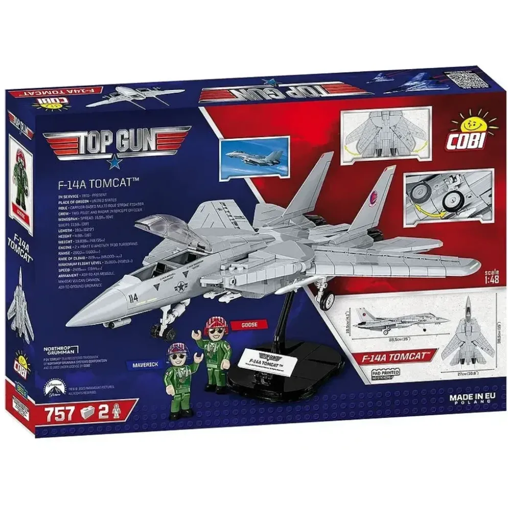 F14A Tomcat - Top Gun - Byggklossar - 5811A - COBI - 1:48