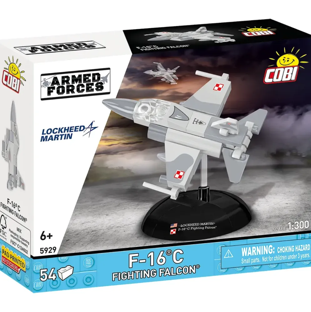 F-16C Fighting Falcon - Klossbyggmodell - 5929 - COBI - 1:300