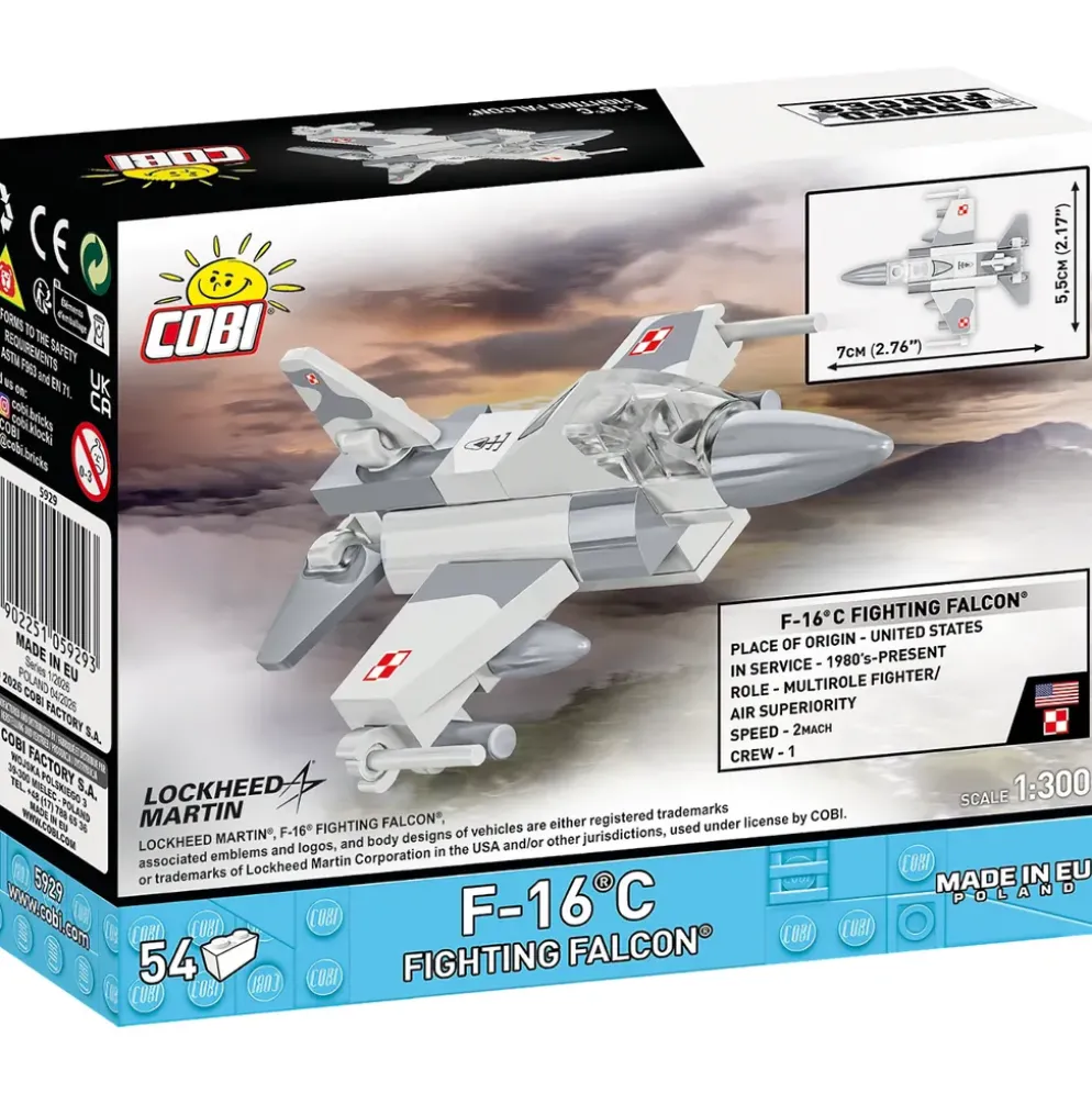 F-16C Fighting Falcon - Klossbyggmodell - 5929 - COBI - 1:300