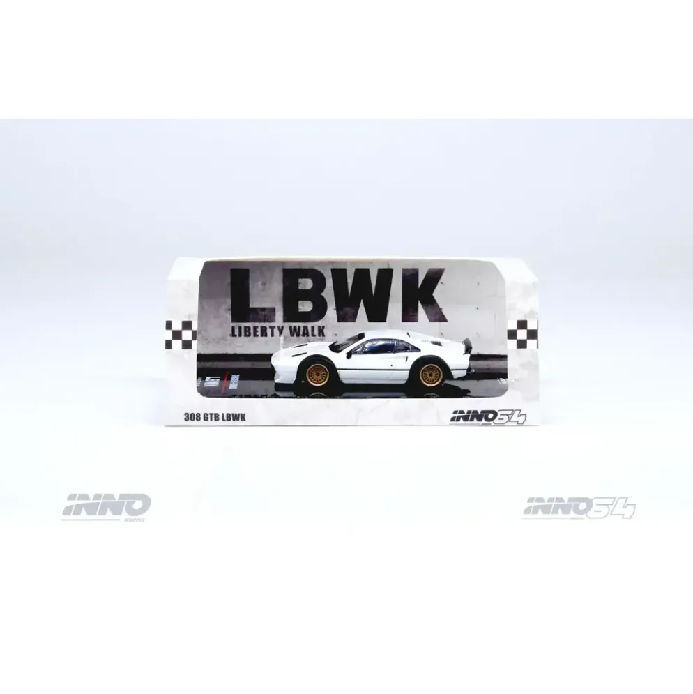 Ferrari 308 GTB - Liberty Walk - Vit - Inno64 - 1:64