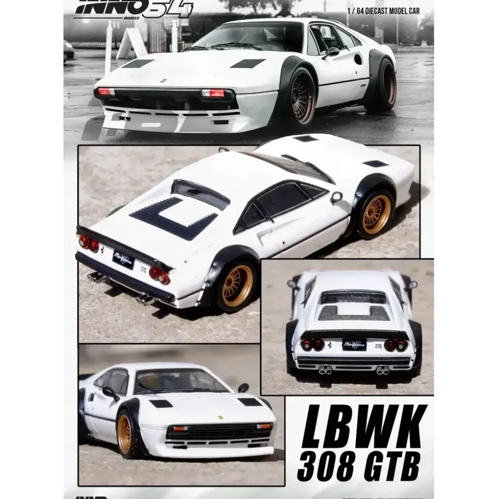 Ferrari 308 GTB - Liberty Walk - Vit - Inno64 - 1:64