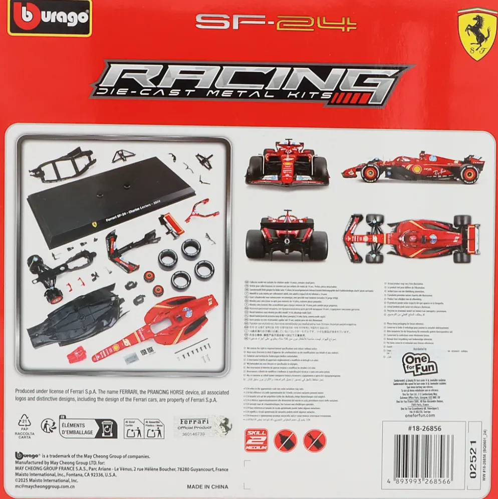 Ferrari SF-24 - Charles Leclerc - Byggsats - 1:24