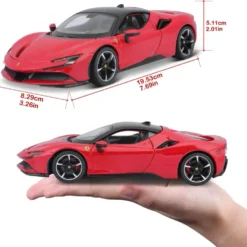 Ferrari SF90 Stradale - Röd - Bburago - 1:24